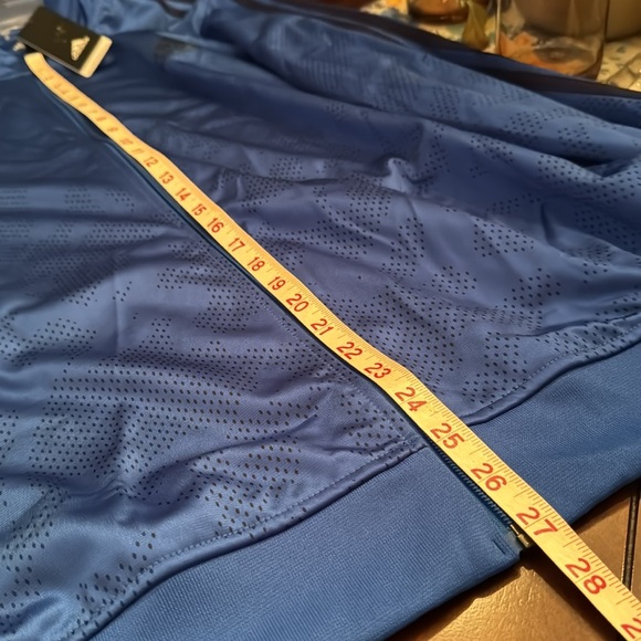Adidas blue and black track performance jacket NWT XL - Picture 11 of 12